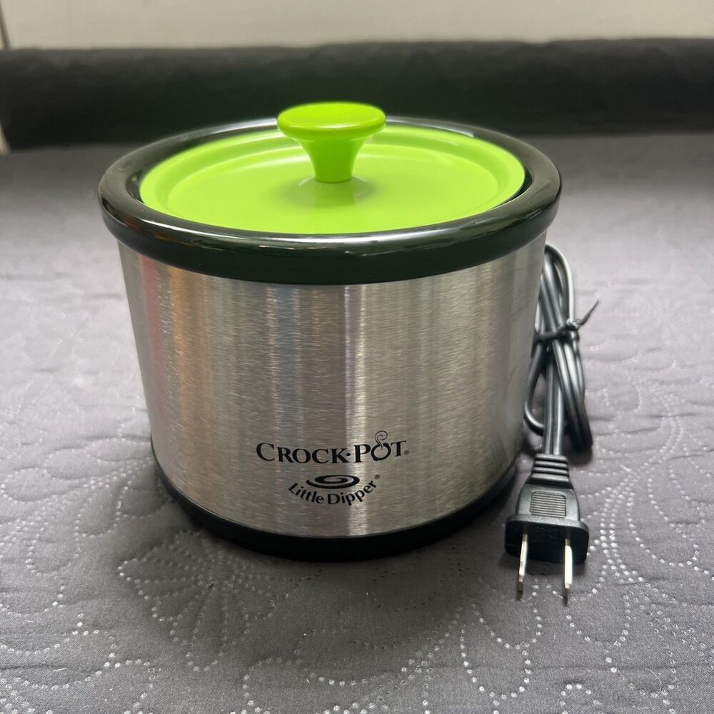 Crock Pot Little Dipper 16 oz Mini Slow Cooker Dip Stainless Model 32041 Fondue